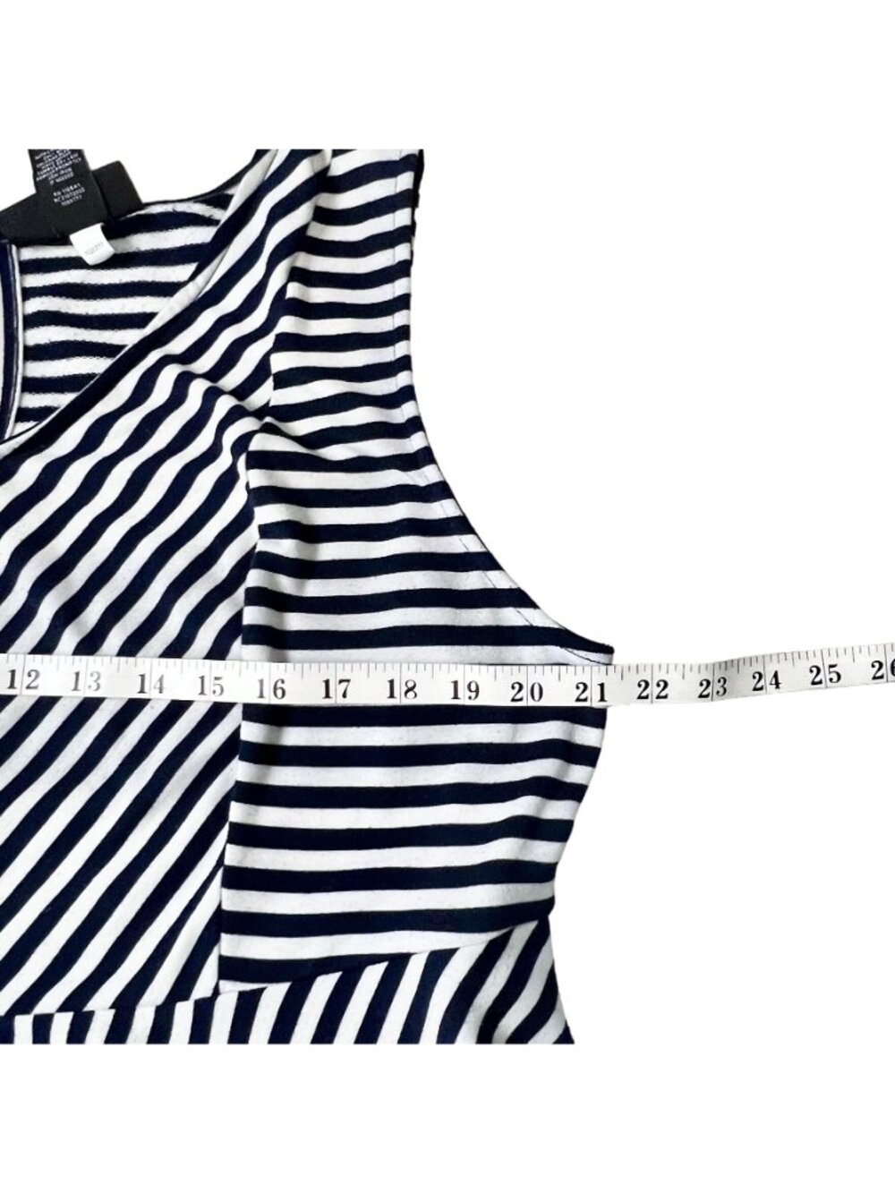 SUMMER CLEARANCE Lane Bryant Womens Size 16 Navy & White Dress - Picture 8 of 11